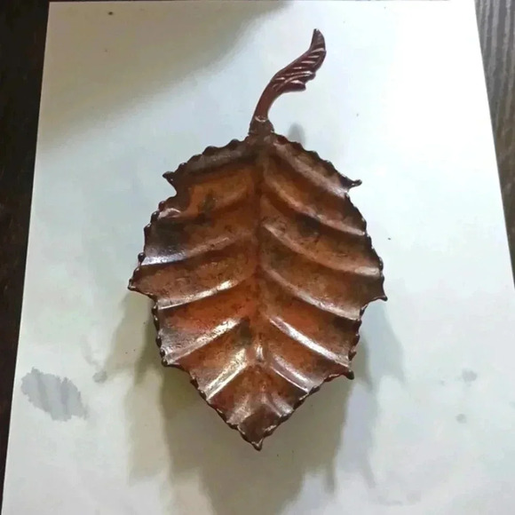 Stainless steel brown copper like leaf color..not many made... - Picture 3 of 3